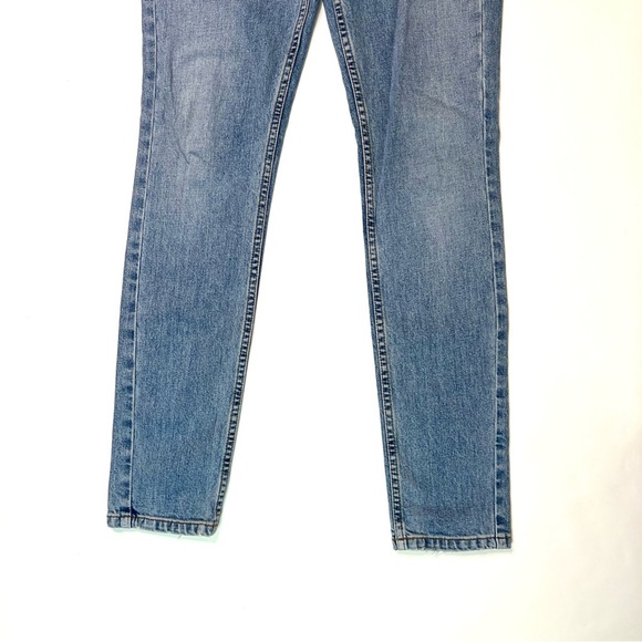 Re/Done Originals High Rise Light Wash Button Fly Skinny Jeans Size 27 - Picture 13 of 13